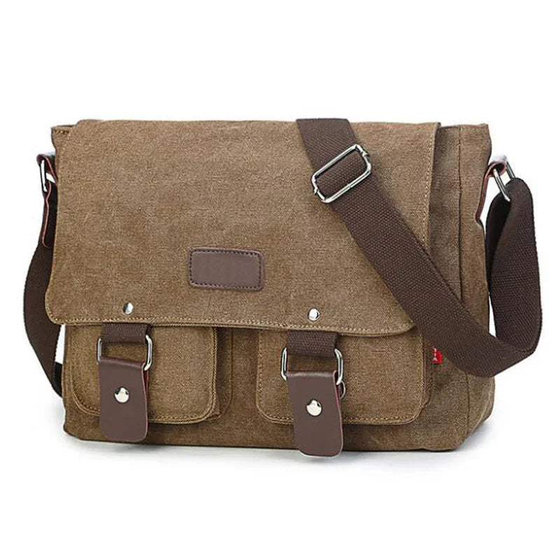 Vintage Canvas Men Casual Crossbody Bag
