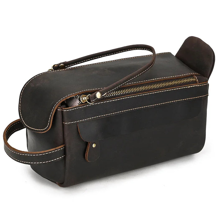 Cowhide Travel toiletry bag