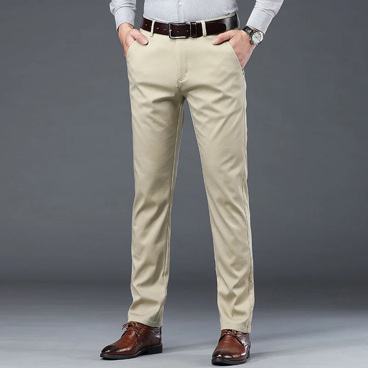 Jerem™Men  Cotton  Khaki Trousers