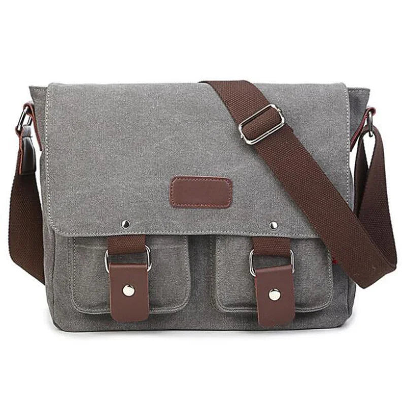 Vintage Canvas Men Casual Crossbody Bag