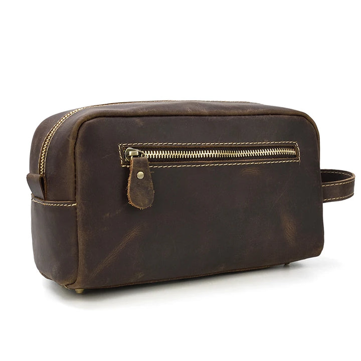 Cowhide Travel toiletry bag