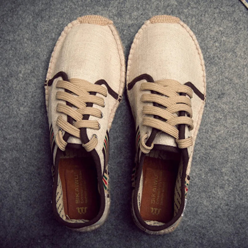 High Quality Canvas  Espadrilles Fisherman Shoes