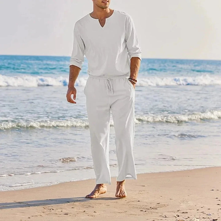 Jams™ Cotton Linen Two-Piece Men's Set