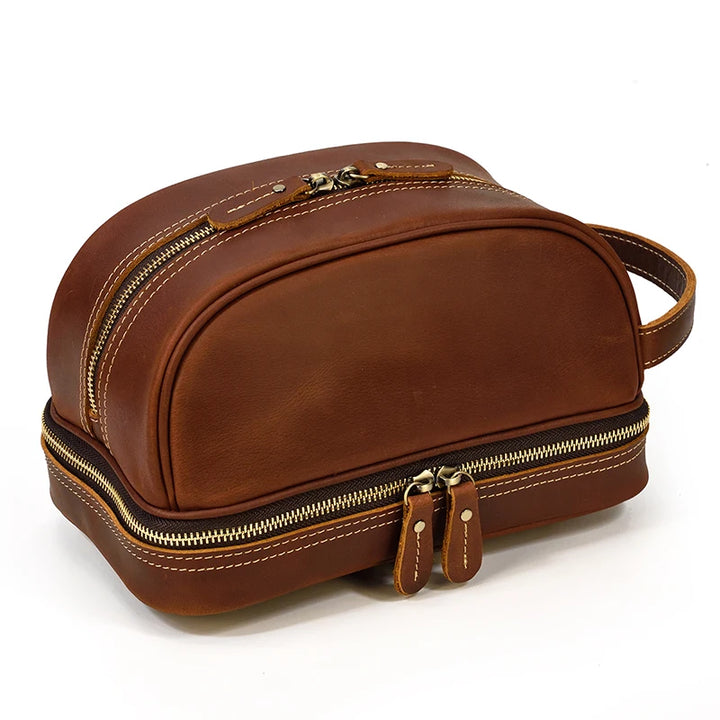 Cowhide Travel toiletry bag