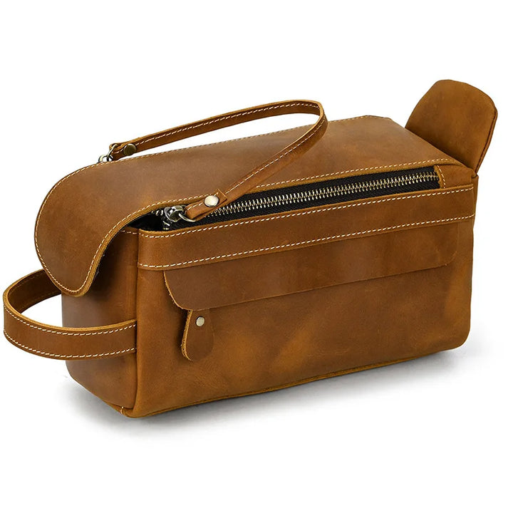 Cowhide Travel toiletry bag