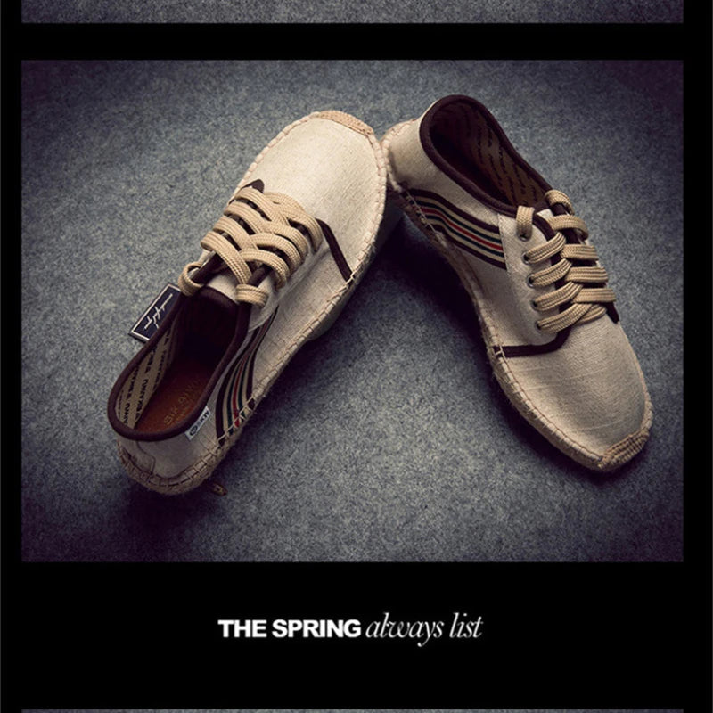 High Quality Canvas  Espadrilles Fisherman Shoes
