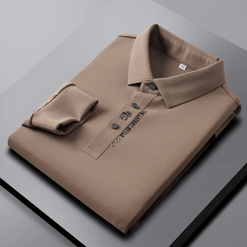 Cavaliere LS -Wrinkle-free  polo