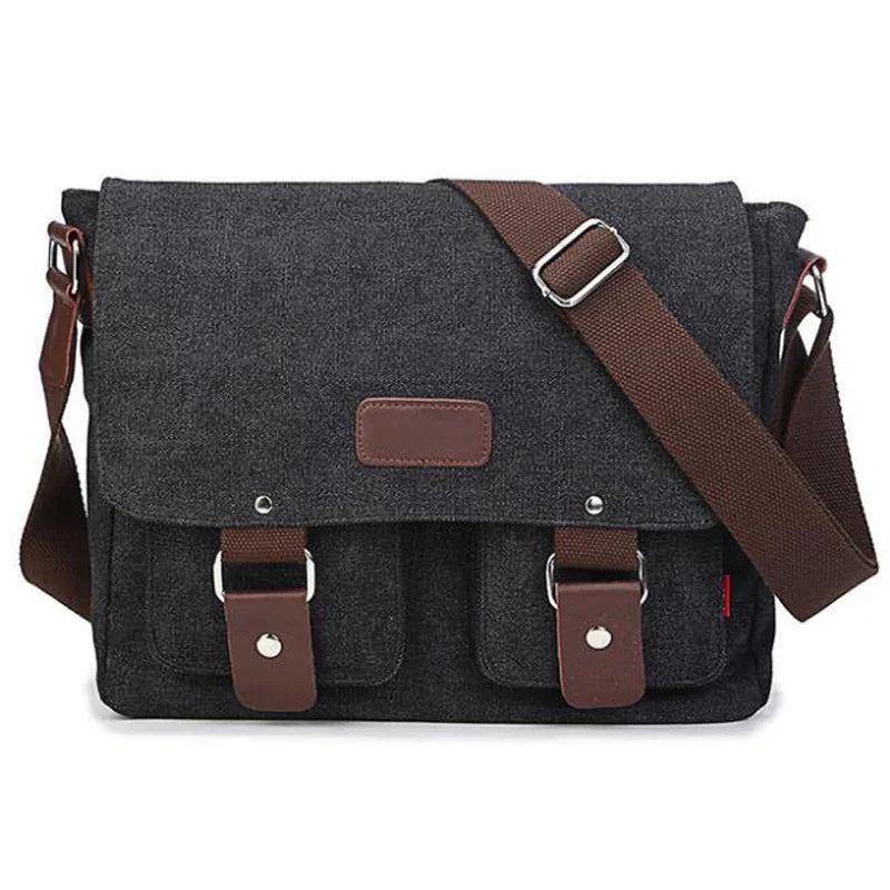 Vintage Canvas Men Casual Crossbody Bag