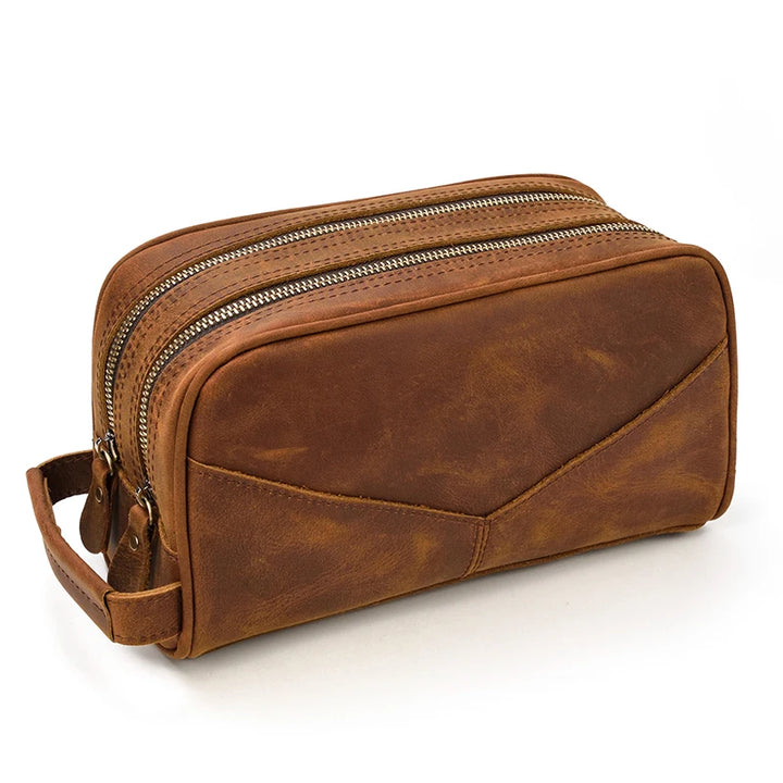 Cowhide Travel toiletry bag