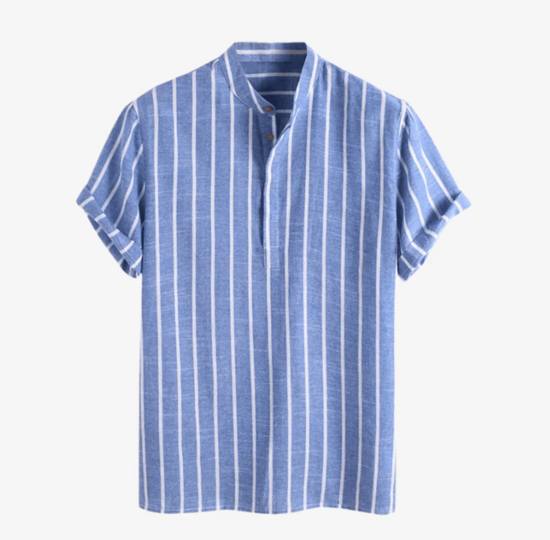 Grayson | Striped Shirt Polo