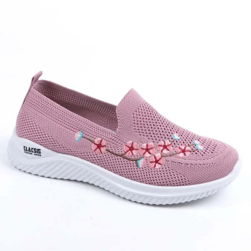 Nancy| Breathable Floral Sneakers