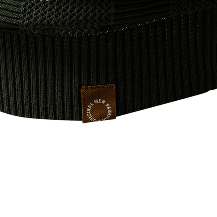 Striped Mesh Polo Shirt