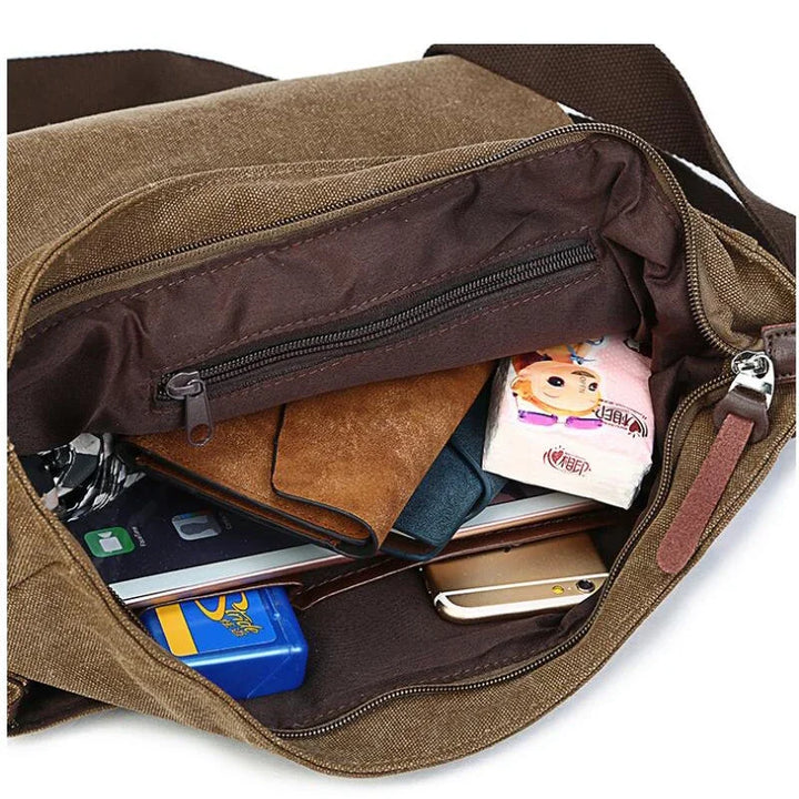Vintage Canvas Men Casual Crossbody Bag