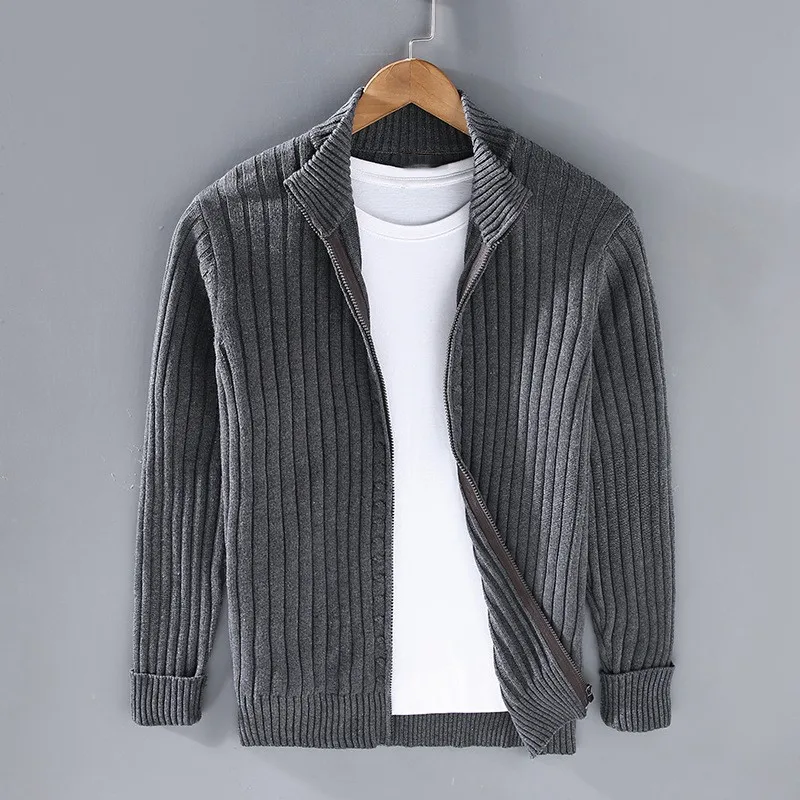 Massimo| Merino Zip Cardigan